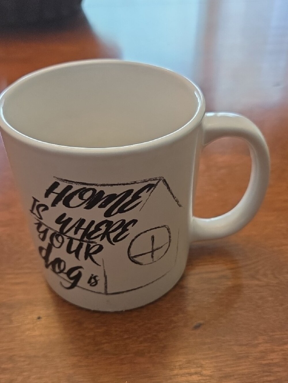 NWT White Ceramic 'Home Is Where Your Dog Is' Coffee Mug - 12 Oz